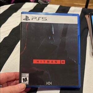 PS5 Hitman III Game - Blue and Black Cover